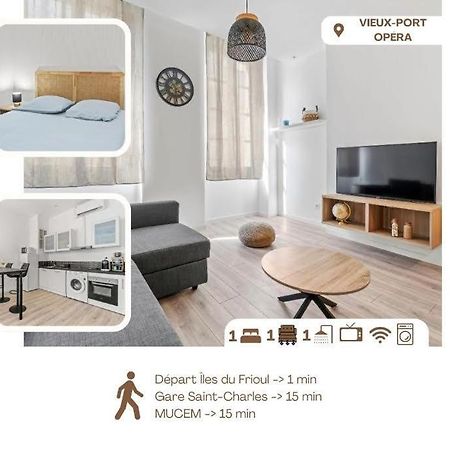 Spacieux T2 Vieux Port Opera Marsilia Exterior foto